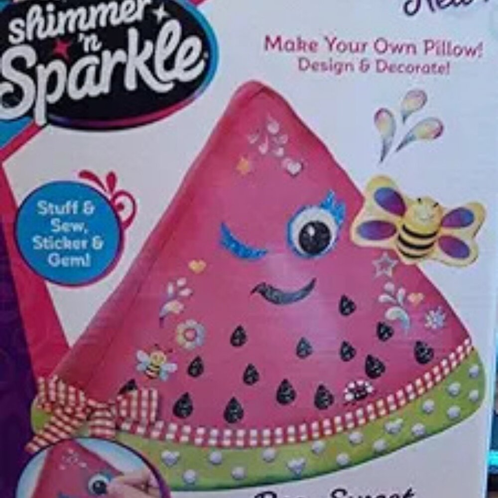 Cra-Z-Art CRAZART SHIMME N Sparkle BEE Sweet Watermelon Pillow Making kit new